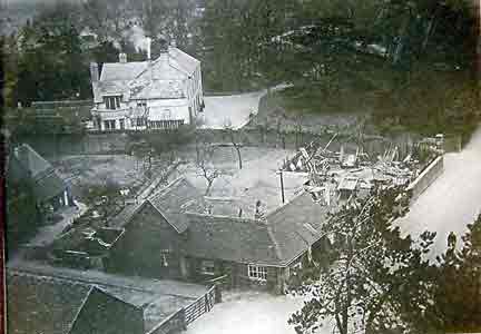 Veiw from the Church Tower of Black Smith and Vicarage
photograph Canon Cochrane 