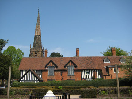 View from the Park of Yardley Church - by Yvonne Blundell