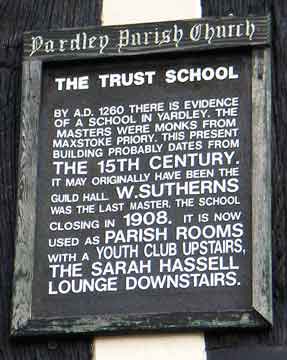 The Trust School's Information Plaque