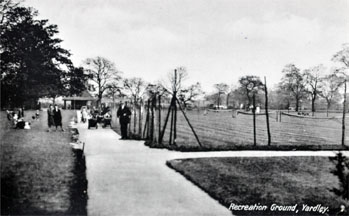 Yardley Old Park with Tennis Courts in the 1920-30,  known then as Yardley Recreation Ground