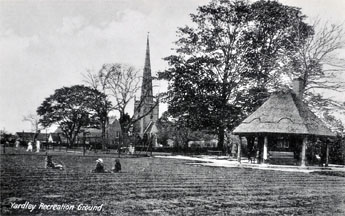 Yardley Old Park with Tennis Courts in the 1920-30, known then as Yardley Recreation Ground